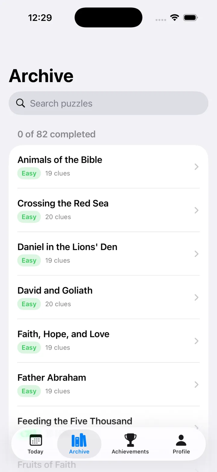The puzzle library