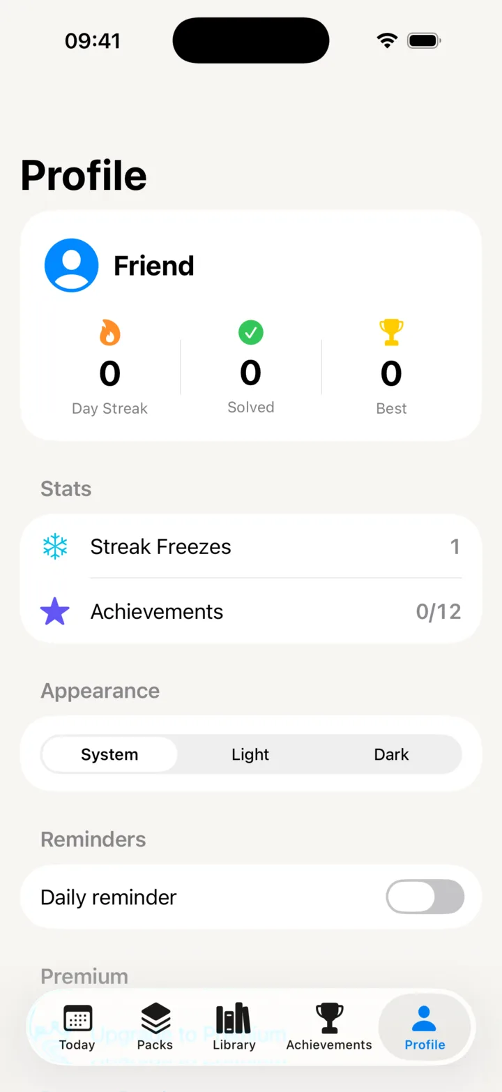 Player profile